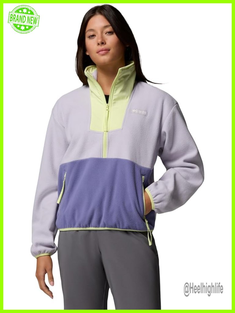 Women's 1/2 Zip Fleece Pullover Recycled Polyester